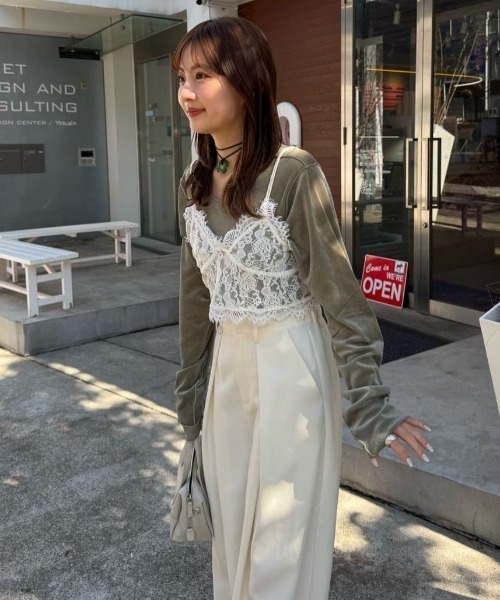 Kastane キャミソール レースビスチェ : ZOZOTOWN Yahoo!店