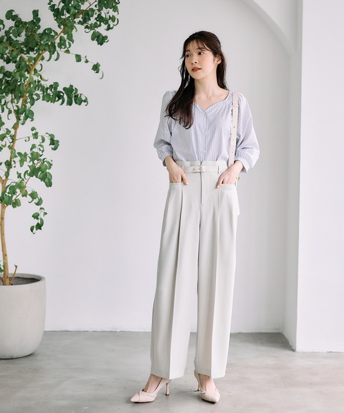 12Twelve Agenda（トゥエルブ アジェンダ） パンツ タックストレート