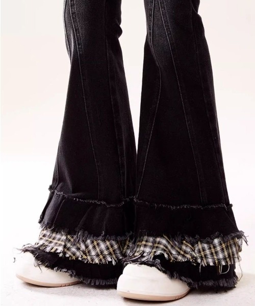 AsRiRe ジーンズ デニム デニムパンツ 25ss 異素材ドッキング