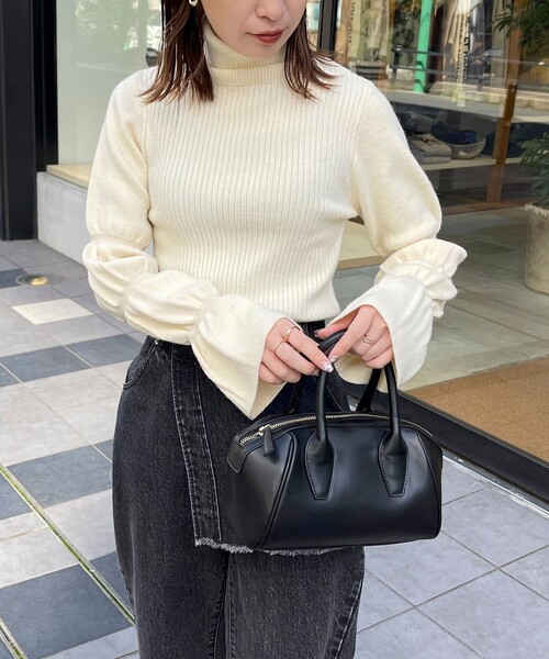 「fredy emue」 タートルネックニット 38 アイボリー レディース_画像5