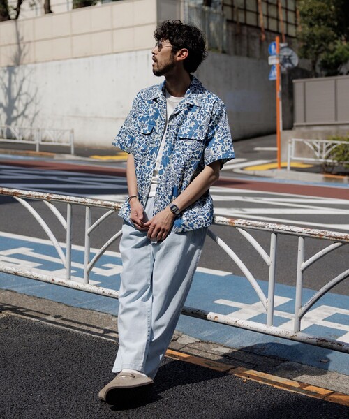 FREAK'S STORE シャツ インド製 リラックスフィット バティック