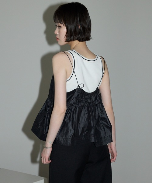 leimn 「サテン風ペプラムキャミ」 レディース : ZOZOTOWN Yahoo!店