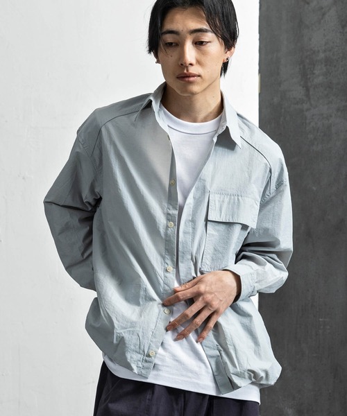 CLOSET シャツ ポケット付き比翼シャツ メンズ : ZOZOTOWN Yahoo!店