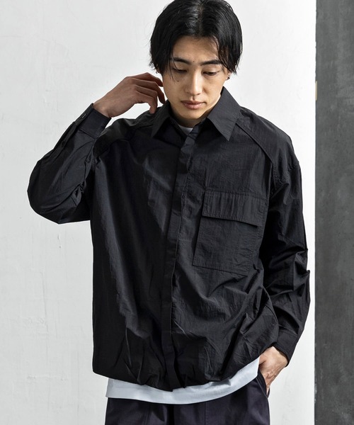 CLOSET シャツ ポケット付き比翼シャツ メンズ : ZOZOTOWN Yahoo!店