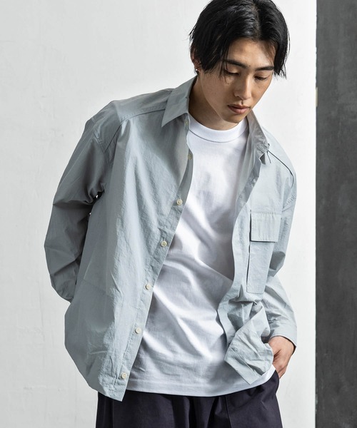 CLOSET シャツ ポケット付き比翼シャツ メンズ : ZOZOTOWN Yahoo!店