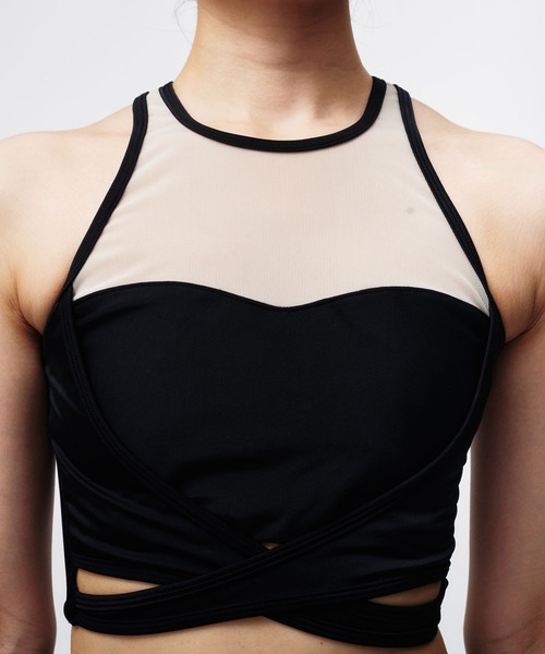 まめぽめさん専用　GANNI トップス　水着 THINGS THAT MATTER 水着 SWIM CROPPED TANKTOPS / スイム