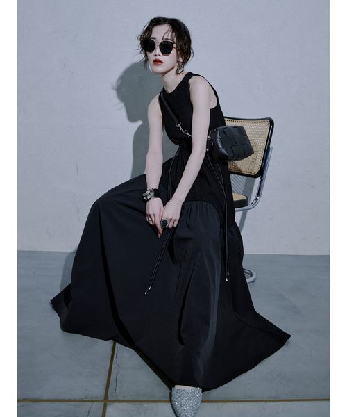 ぎこです♡archivio新品未使用品サイズ40ネイビーワンピ♡ Stylevoice for xxx ワンピース 「00サイズ」「YUKIKO KOJIMA