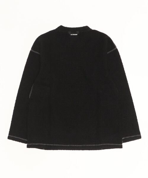 and wander◆長袖Tシャツ/M/ウール/GRY/574-4244116 and wander 「and wander」 長袖Tシャツ M ブラック メンズ
