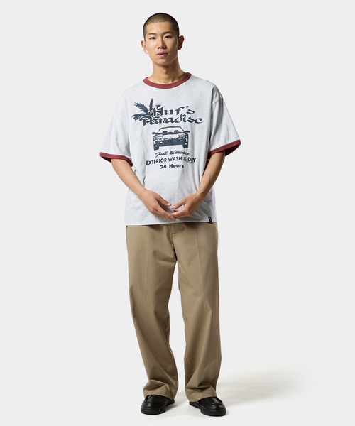 HUF tシャツ FULL SERVICE REVERSIBLE RINGER TEE メンズ レディース