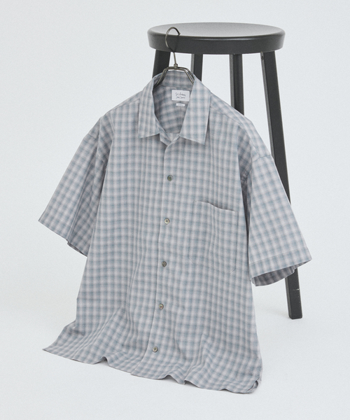 アクネストゥディオズ　半袖　チェック　オープンカラーシャツ　メンズ チェック柄 Acne Studios(アクネストゥディオス) シャツ(メンズ