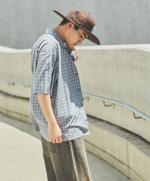 アクネストゥディオズ　半袖　チェック　オープンカラーシャツ　メンズ JOURNAL STANDARD シャツ STILL AUTHENTIC / スティル