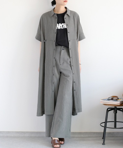 オシャレ セットアップ シャツ ワンピース 楽天市場】シャツワンピース&ロングスカート セットアップ