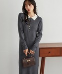ワンピース 「低身長サイズ追加!」リブニットポ...の詳細画像2