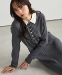 ワンピース 「低身長サイズ追加!」リブニットポ...の詳細画像1