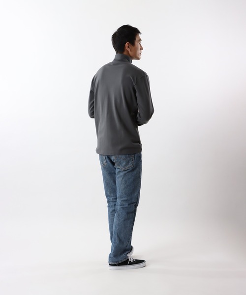 「Champion」 長袖Tシャツ MEDIUM ネイビー メンズ