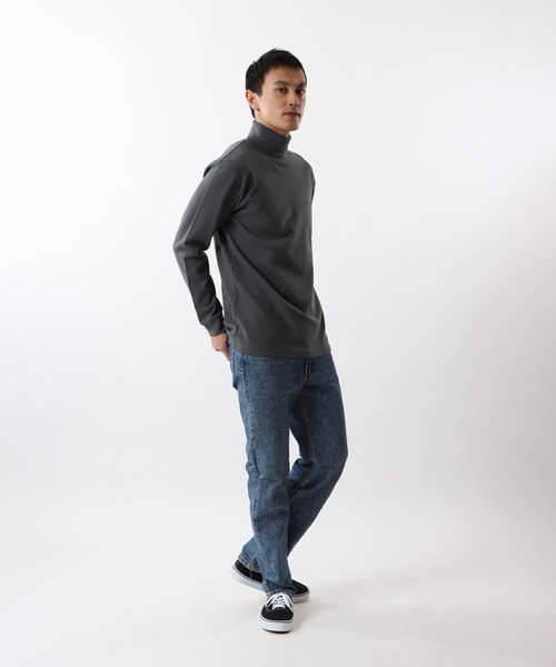 「Champion」 長袖Tシャツ MEDIUM ネイビー メンズ