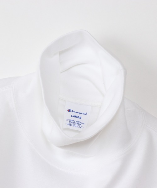 「Champion」 長袖Tシャツ MEDIUM ネイビー メンズ