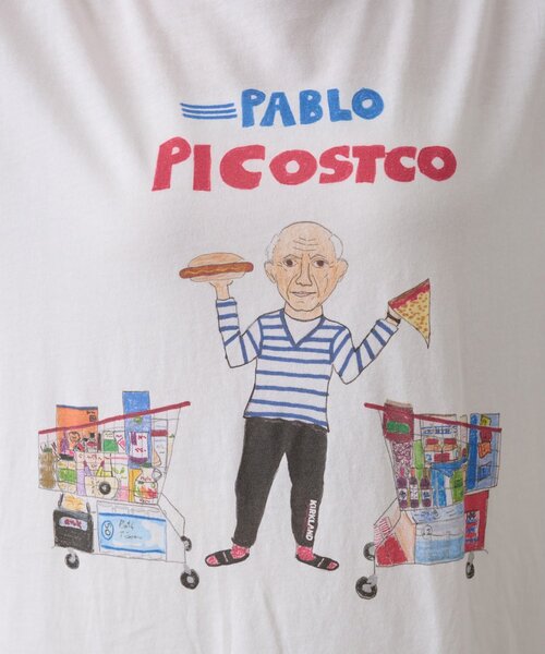 tシャツ 「UNFORTUNATE PORTRAIT」Pablo Piccostco T レディース Whim Gazette tシャツ 「UNFORTUNATE PORTRAIT」Pablo Piccostco
