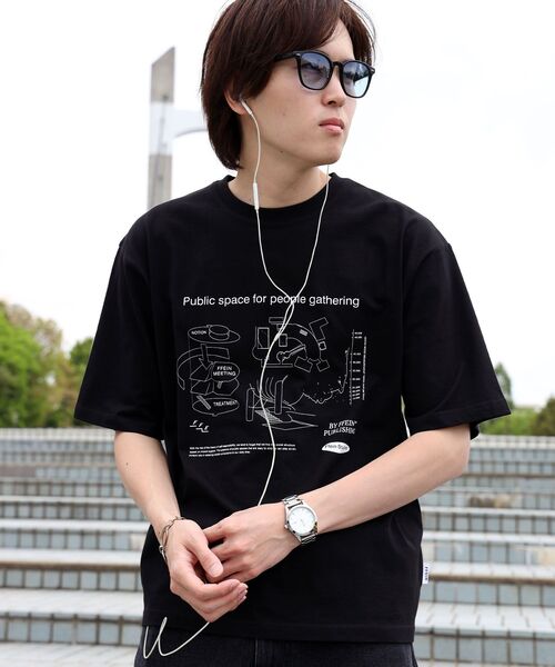 「FFEIN」 半袖Tシャツ SMALL アッシュグレー メンズ