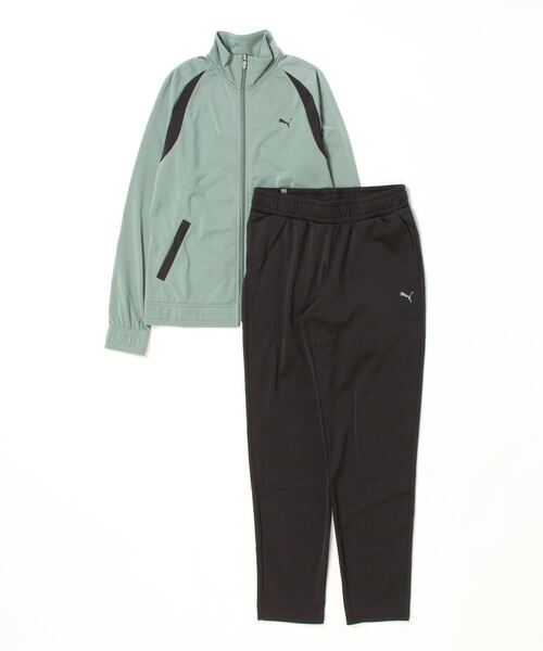 【未使用】puma レディース　ウェア　パンツ　上下セット　S PUMA 「PUMA」 セットアップ S グリーン レディース : ZOZOTOWN