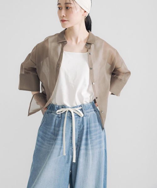 URBAN RESEARCH（アーバンリサーチ） ブラウス シャツ シアーワイド 