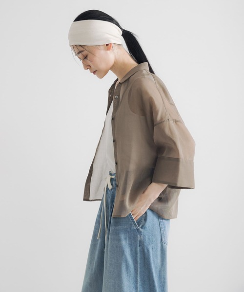 URBAN RESEARCH（アーバンリサーチ） ブラウス シャツ シアーワイド 