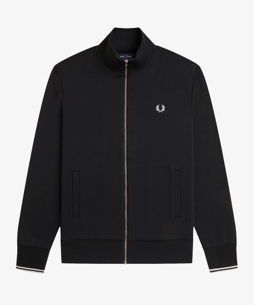 Fred Perry ジップアップジャージ 黒 FRED PERRY（フレッドペリー） トレーナー スウェット Zip Through