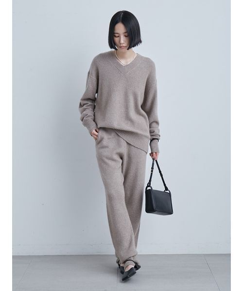 MIESROHE（ミースロエ） パンツ ソフトシャギーイージーニットPT