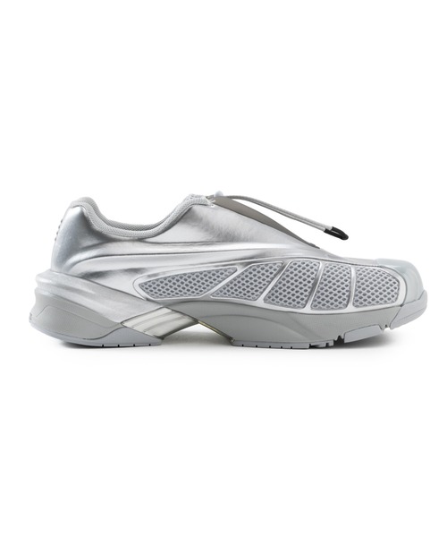 「FILA」 ローカットスニーカー 24.5cm シルバー レディース