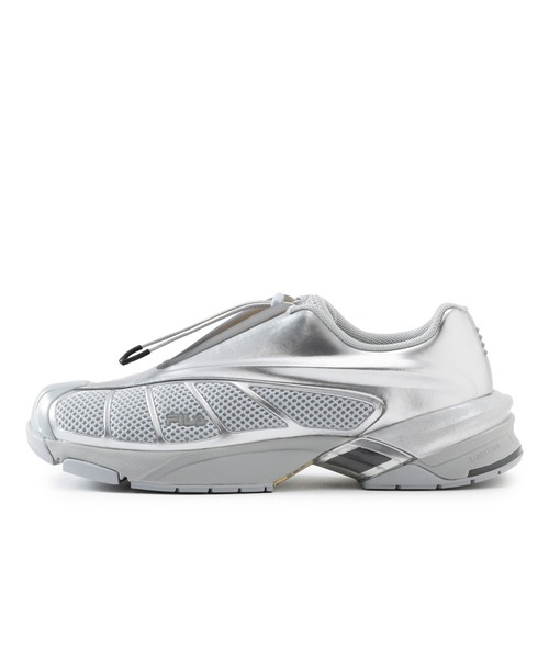 「FILA」 ローカットスニーカー 24.5cm シルバー レディース