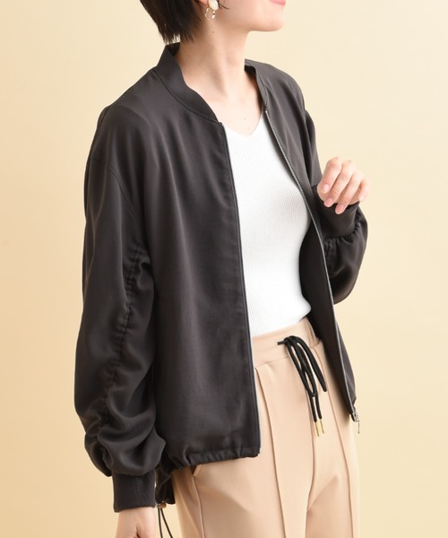 「actuel」 「INTERPLANET」ジップアップブルゾン FREE オフホワイト レディース_画像5