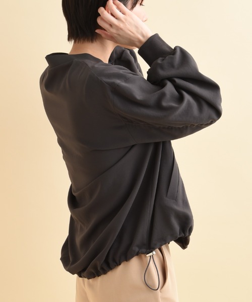 「actuel」 「INTERPLANET」ジップアップブルゾン FREE オフホワイト レディース_画像6