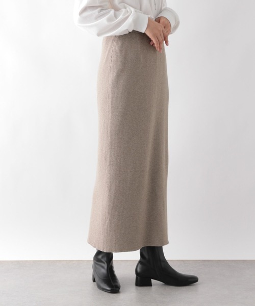「GLOBAL WORK」 ニットスカート MEDIUM オリーブ レディース_画像7