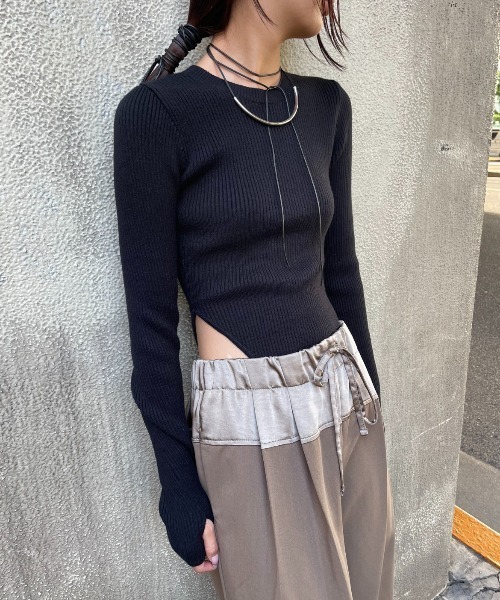 AIC. ニット セーター リブニットボディスーツ レディース : ZOZOTOWN