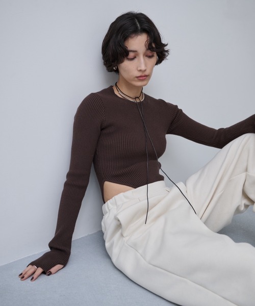 19aw INSCRIRE リブニットボディースーツ AIC. ニット セーター リブニットボディスーツ レディース : ZOZOTOWN