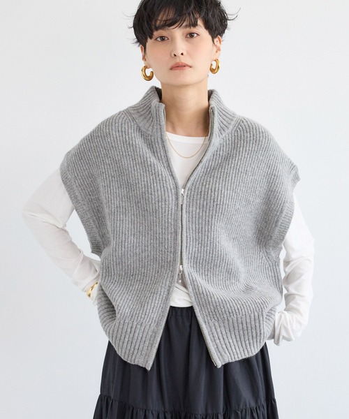 BARNYARDSTORM / 畦編みZIPベスト セール】BARNYARDSTORM / 畦編みZIPベスト（ベスト）｜BARNYARDSTORM