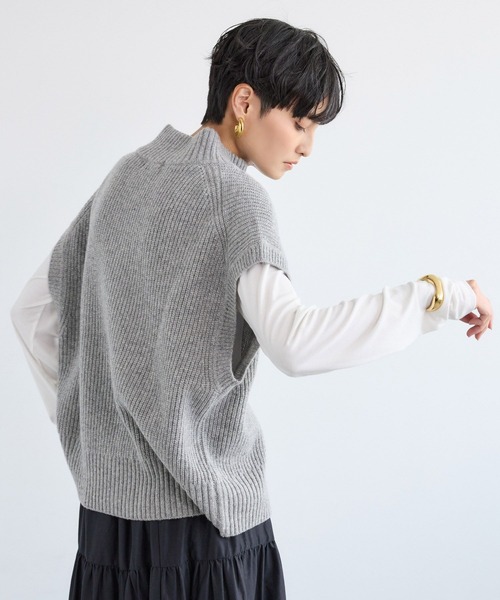 新品バンヤードストーム　ジップアップ ニットベスト 楽天市場】【SALE／20%OFF】畦編みダブルZIPベスト BARNYARDSTORM バン