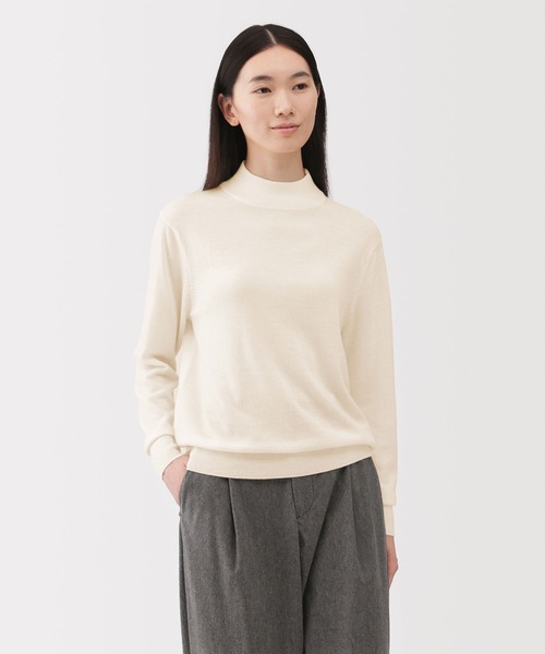 THE KEIJI / ニット・セーター(厚手)/FREE/ウール/CRM 無印良品（MUJI） ニット セーター 婦人 洗えるウールハイゲージ