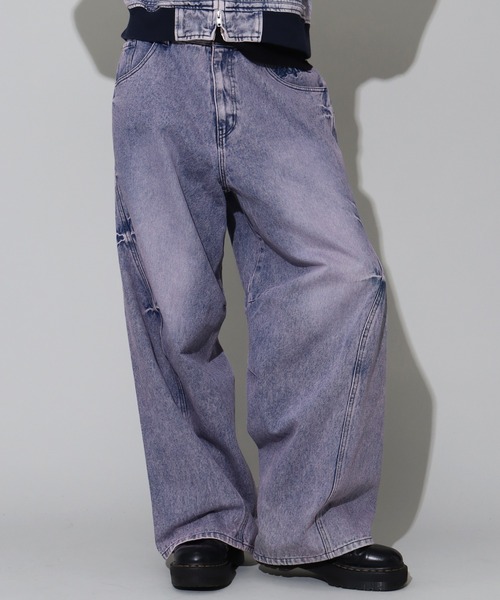 SEQUENZE ワイドパンツ ジーンズ 「SEQUENZ/シークエンズ」OVERDYED