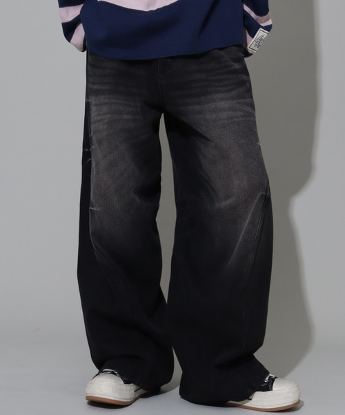 SEQUENZE ジーンズ 「SEQUENZ/シークエンズ」OVERDYED PINCH CARVE