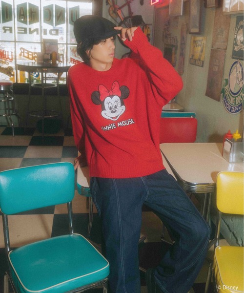 4GEEKs by SPIRALGIRL ニット セーター 「Disney/ディズニー/ミニー
