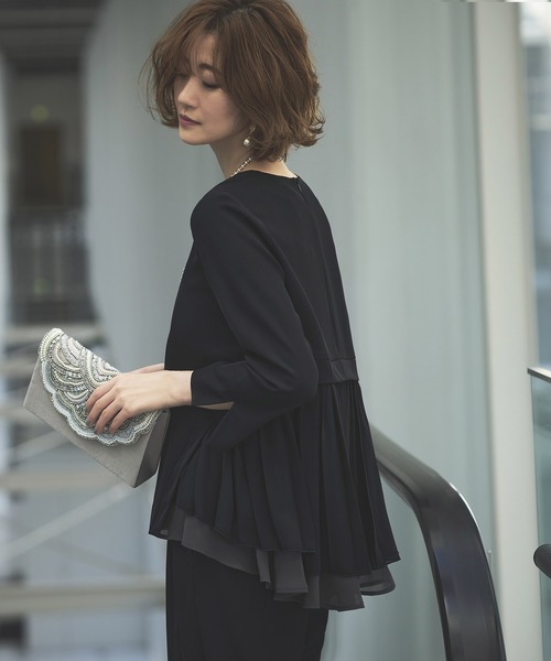 「RUIRUE BOUTIQUE」 長袖ブラウス L チャコール レディース_画像2