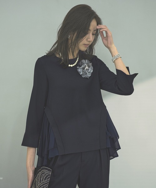 「RUIRUE BOUTIQUE」 長袖ブラウス L チャコール レディース_画像6