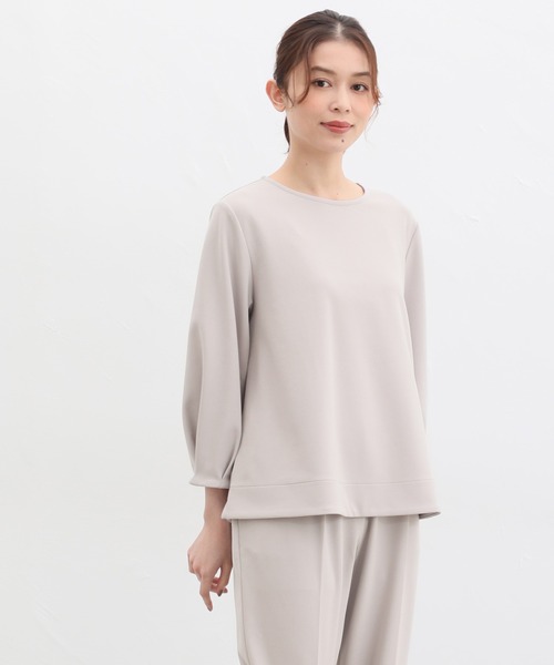 「Honeys」 7分袖ブラウス L ブラック レディース_画像8