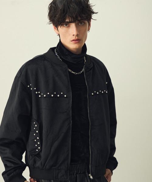 Velour Stadium Jacket /prank projectPRANK PROJECT(プランク