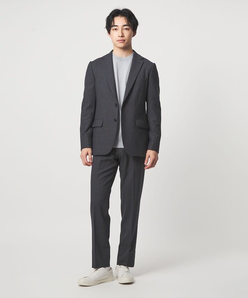 green label relaxing バーズアイ セットアップ 洗える L green label relaxing（グリーンレーベルリラクシング） スラックス A+