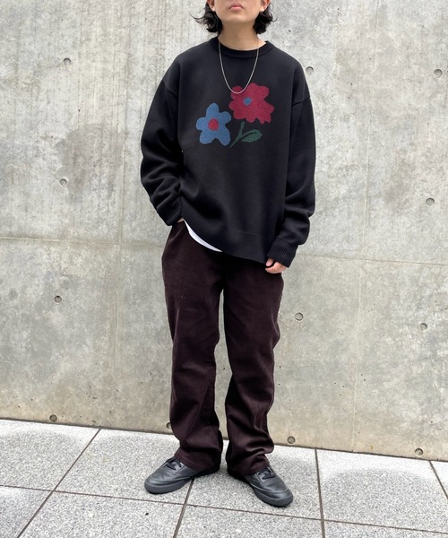 「WHO'S WHO gallery」 「blessyou」長袖ニット FREE チャコールグレー メンズ_画像6