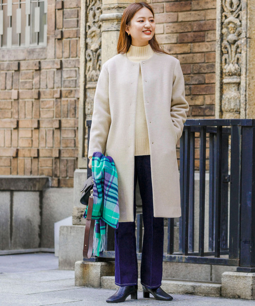 URBAN RESEARCH（アーバンリサーチ） ノーカラーコート 36 ベージュ