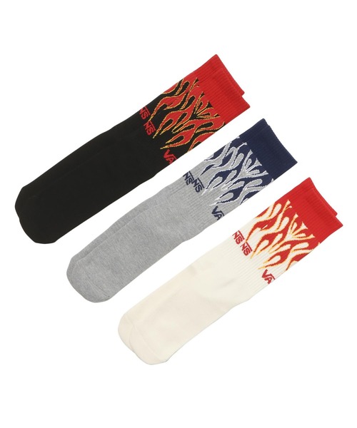 VANS（ヴァンズ） 靴下 Frame Pile Crew 3P SKS ソックス 125K7210700