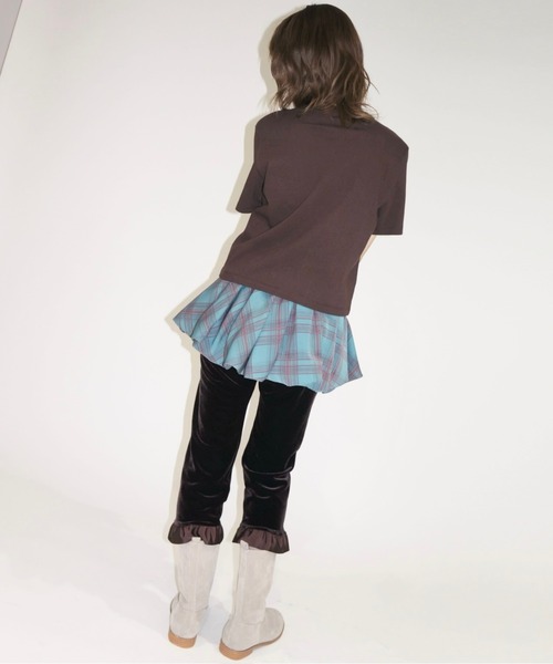 「musubore」 半袖Tシャツ FREE ブラウン レディース_画像7